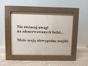 Grawerowana tabliczka w ramce rozmiar A4 idealny pomysł na prezent 