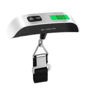 Przenośna waga elektroniczna do bagażu 50 kg z wyświetlaczem LCD