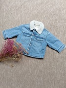 Nowa Kurtka jeansowa z barankiem, chłopięca dziewczęca Zara rozmiar 86cm,