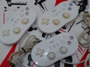 Zestaw 3x Wii Classic Controller w kiepskim stanie