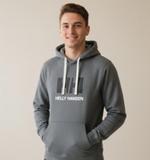 Tylko teraz !!! Helly Hansen Bluza z Kapturem (Hoodie) Szara - Stan Idealny