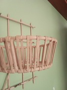 Vintage - Metalowy kwietnik wiszący - PRL z lat 60 tych 