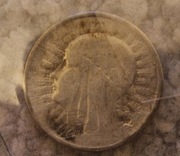 2 zł z 1933 r. Głowa kobiety 