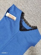 Nowa Chabrowa sukienka z czarną koronką