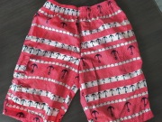 Szorty chłopięce spodenki biało-czerwone w kotwice rozmiar 164 paski