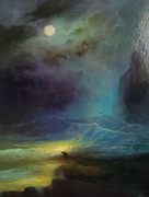 Dawid Figielek (Timorinelt) obraz olejny na płótnie, morze, marynistyka