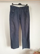 Joop! jeans 31 33 bawełna len spodnie męskie granatowe lniane lin linen