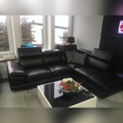 Sofa czarna skóra NOWA 