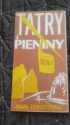 MAPA TURYSTYCZNA TATRY I PIENINY PPWK 1973 