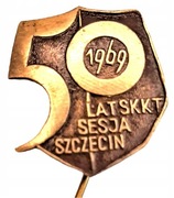 Przypinka 50 lat SKKT Szczecin wpinka brąz