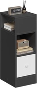 EUGAD STOLIK NOCNY WASKA SZAFKA 2 OTWARTE PÓŁKI SZUFLADA 25 X 66 X 30 CM