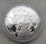 Ukraina 5 Hrywien 2021 r 400 lat Bitwy pod Chocimiem nowe srebro 