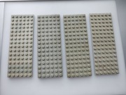 Lego 3027 plate, płytka 6x16 stary jasny szary, old light gray 