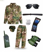 Kostium przebranie strój dla chłopca żołnierz wojskowy roz 100 na 3-4 lata