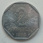 Francja  - 2 franki  - 1993r. 