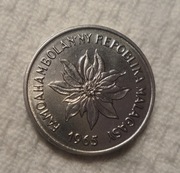 Madagaskar 2. Republika 2 franki 1965 KM# 9 Wilczomlecz nadobny Ładne