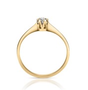Piercionek zaręczynowy Jedyny W.Kruk brylant 0.085 ct