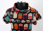 Oryginalna tunika w sowy, Forever r. S 36