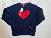 nowy z metką sweterek OKAIDI z sercem rozm 12 lat 152 