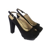 Nowe czarne sandały na obcasie Versace 1969 [36]