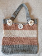 Torebka worek na szydełku