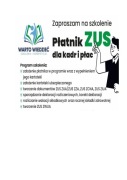 Szkolenie, kurs Płatnik