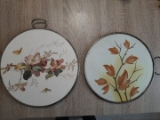 Patera porcelana 2 sztuki sygnowane , do renowacji