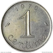 1 centym 1970, Francja 