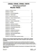 Instrukcja Napraw New Holland CR 920, CR 940, CR 960, CR 970 PL