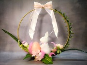 Stroik wielkanocny na kole