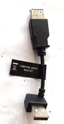 Kabelek USB kątowy męski-zwykły żeński,dł.8 cm,nowy