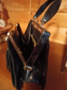 Stara torebka skóra , antyk