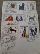 3 koperty FDC 25 marzec 1963 Psy Rasowe PPF Ruch PRL znaczki filatelistyka