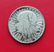 5 ZŁOTYCH GŁOWA KOBIETY 1933 rok - srebro AG nr 4