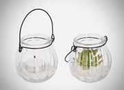 Latarenka Szklana Szklany Świecznik Mini Wazonik Wys. 7 cm