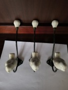 Wieszak porcelana ptaki