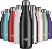 Mont-Clair butelka metalowa na wodę ze stali nierdzewnej 750ml dark blue