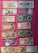 Zestaw 15 Pięknych banknotów świata Mix Różne stany Tak jak na foto