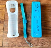NIEBIESKI LIMITOWANY ORYGINALNY WIILOT WII REMOTE MOTION PLUS