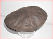 kaszkiet skórzany DANIEL RICCI  59 60 L XL ocieplany