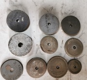 Zestaw 10x Tarcze do szlifowania kamienne Ściernice Kamień Szlifierski PRL