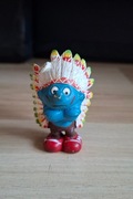 Smerf Wódz Indianin 1981 Peyo Schleich Vintage Figurka Kolekcjonerska