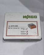 WAGO 2273-203 Szybkozłączka Złączka na Drut 3x 0,5-2,5mm2 ORYGINALNA 100SZT