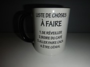 Kubek z listą rzeczy do zrobienia jęz. Francuski