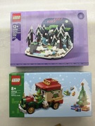 LEGO 40746 Ciężarówka Świętego Mikołaja + LEGO 40785 Diorama z zorzą NOWE