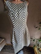 Cudna sukienka czarno zlota Zego wytłaczany wzór