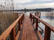 Pomost pływający Taras Łódka Rower wodny Rowerek