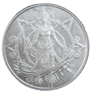 1oz Azteccy bogowie Aztec Gods Chalchiuhtlicue  uncja srebra Sacred Shadows
