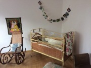 Antyk. Piękne lóżeczko.  Ponad 100 lat