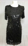 Sukienka M sylwestrowa NOWA cekiny mała czarna 